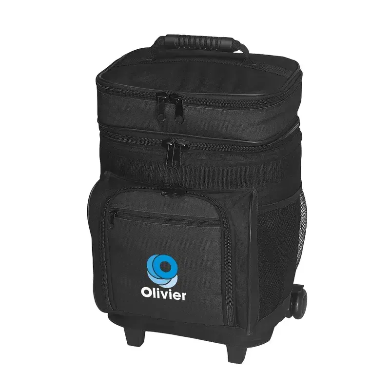 Logo 30 Can Rolling Cooler