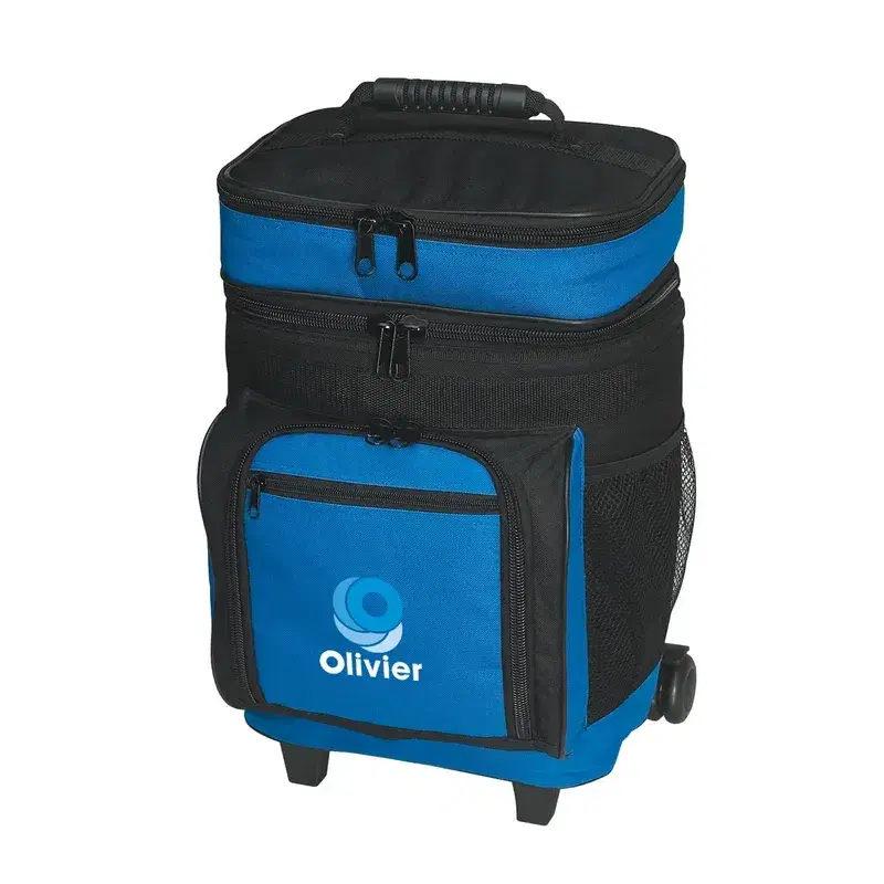Logo 30 Can Rolling Cooler