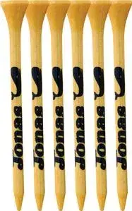 6 Pack of Bamboo Golf Tees