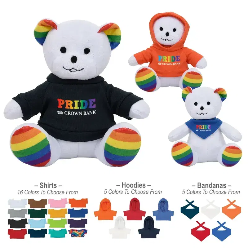 Promotional Rainbow Bear - 6"