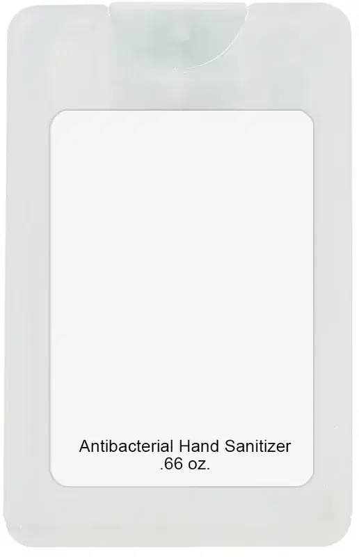 .66 Oz. Card Shape Hand Sanitizer