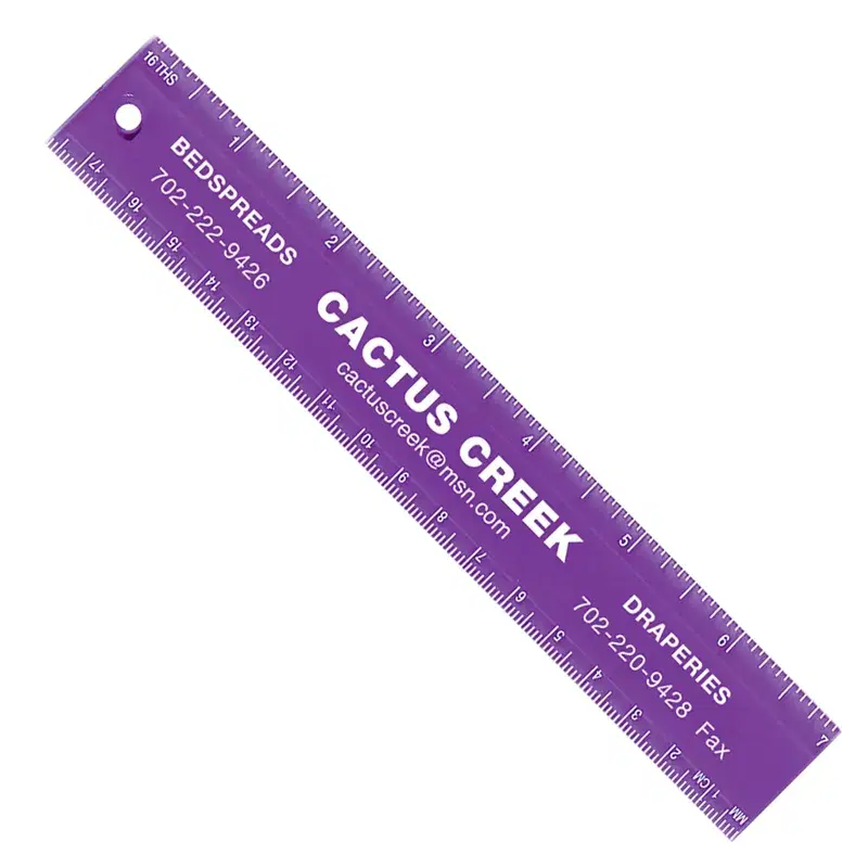 Promotional Plastic Ruler - 7"