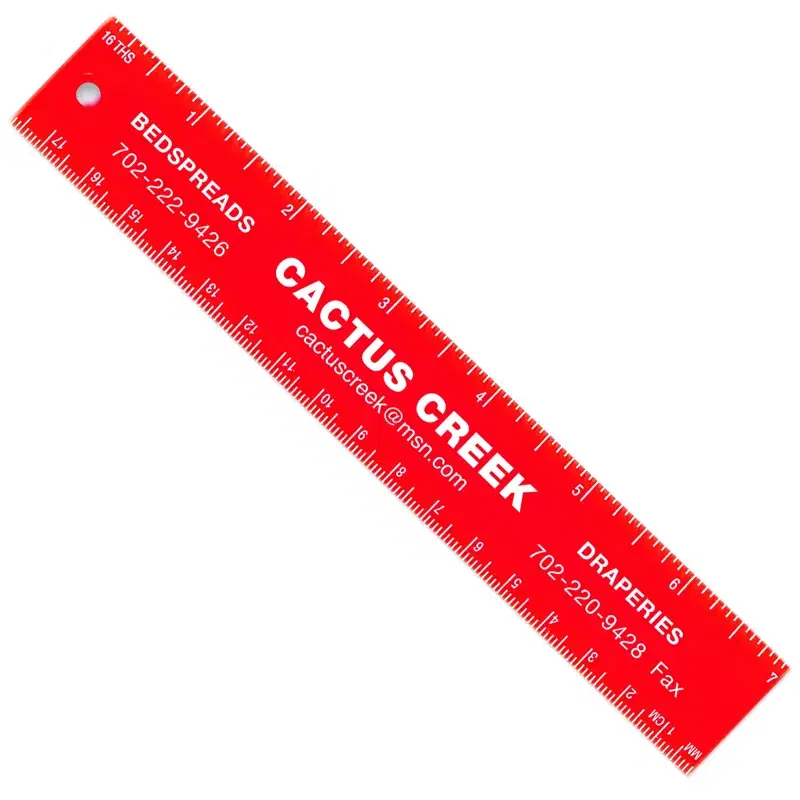 Promotional Plastic Ruler - 7"