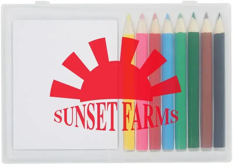 8-Piece Colored Pencil Art Set In Case
