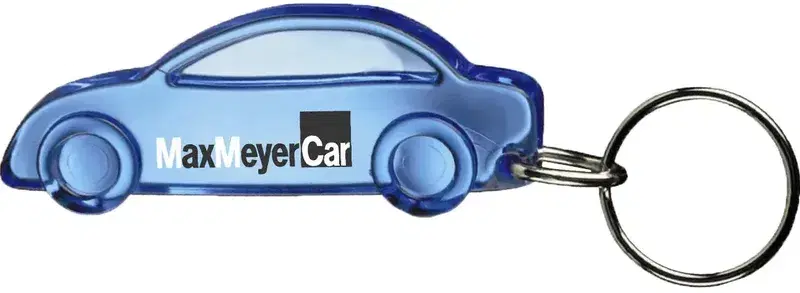 Custom Printed Acrylic Car Keychain