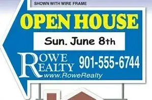 Arrow Shaped Corrugated Plastic Sign