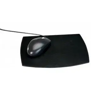 Black Classic Leather Mouse Pad