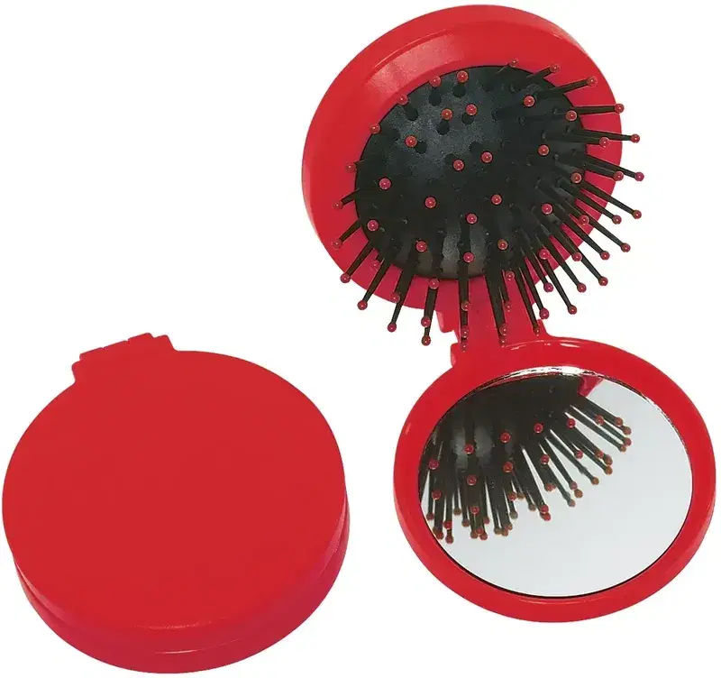 Brush And Mirror Compact