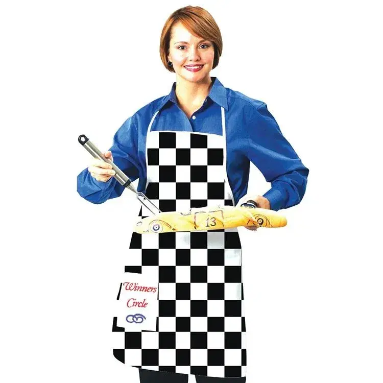 Checkered Flag Bib Apron