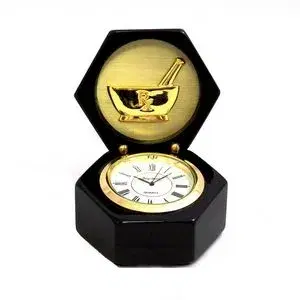 Clock in Rosewood Box - Pharmaceutical