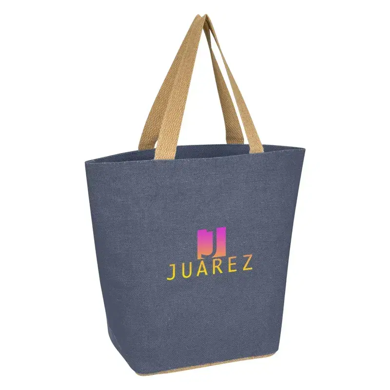 Marketplace Jute Tote Bag