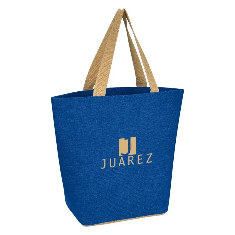 Marketplace Jute Tote Bag
