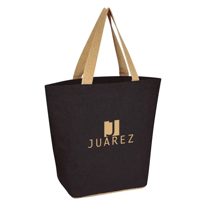 Marketplace Jute Tote Bag