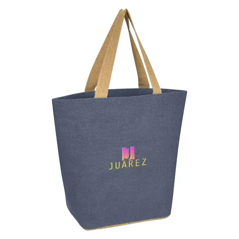 Marketplace Jute Tote Bag