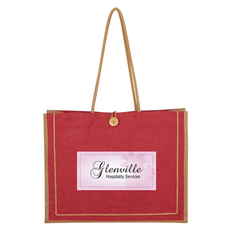Paradise Jute Tote Bag