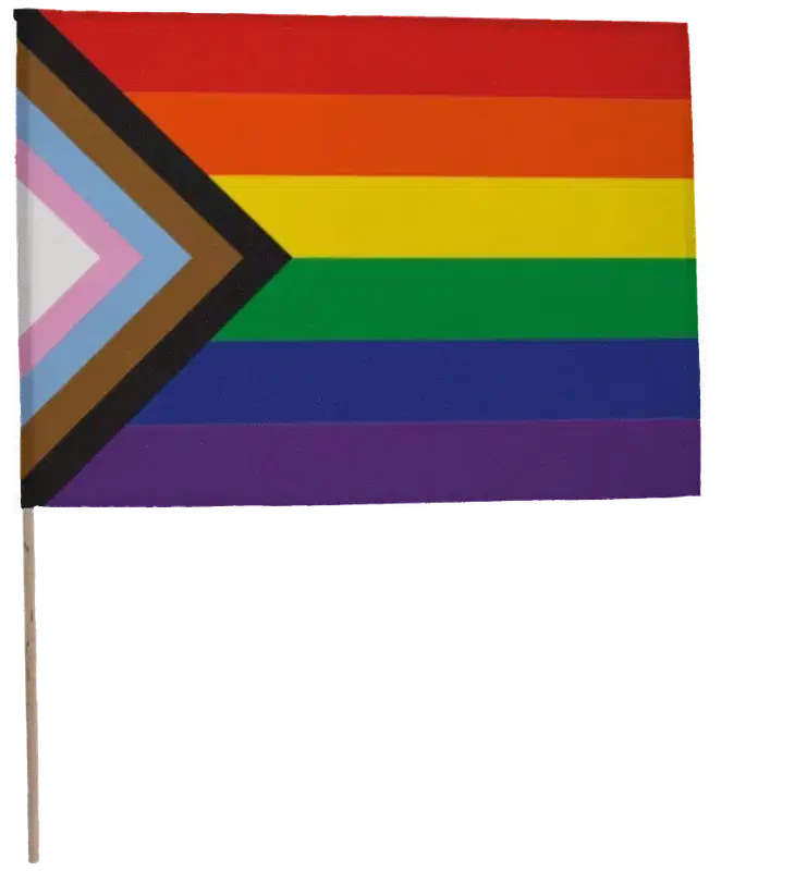 Full Color Fan Flag (14"x19")