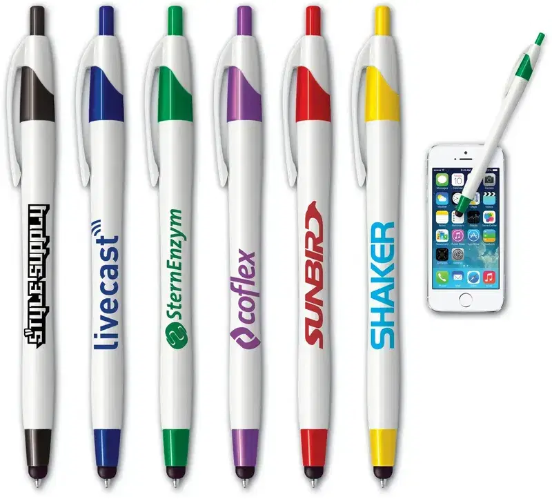 iWrite™ Pen + Stylus - White Barrel