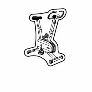 Key Tag - Exercise Bike - Spot Color