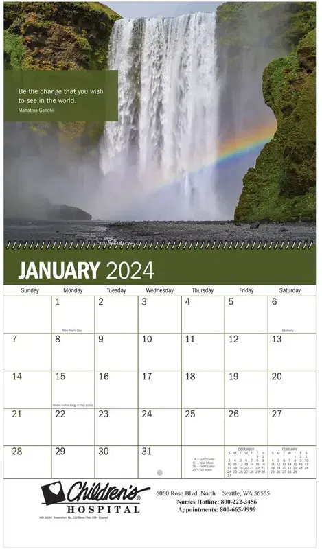 lnspiration Wall Calendar - Spiral: 2023