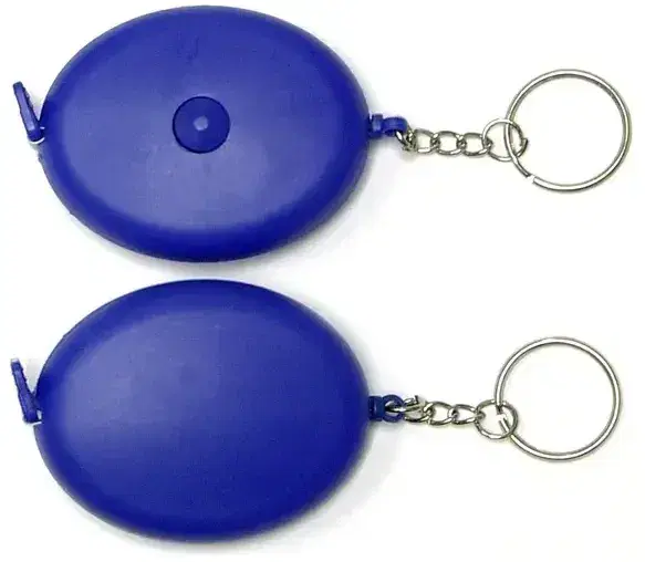 Customized Oval Tape Measure Key Ring