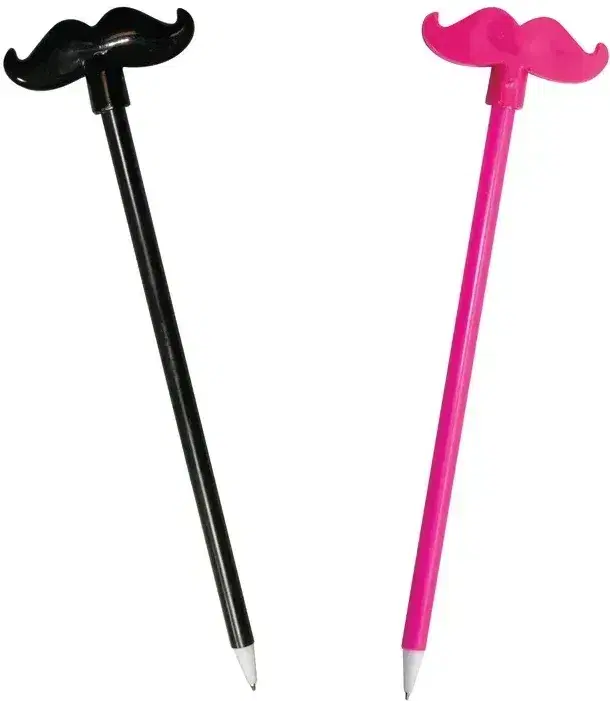 Logo Plastic Moustache Pens