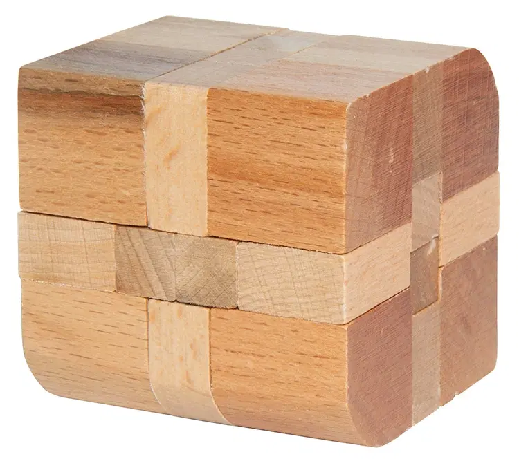 Logo Wooden Rhombus Puzzle
