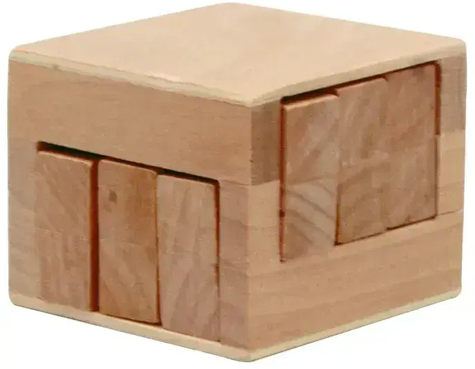 Custom Wooden Sliding Cube Puzzle
