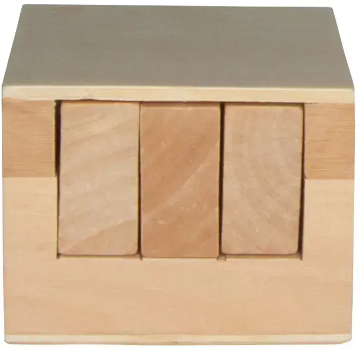 Custom Wooden Sliding Cube Puzzle