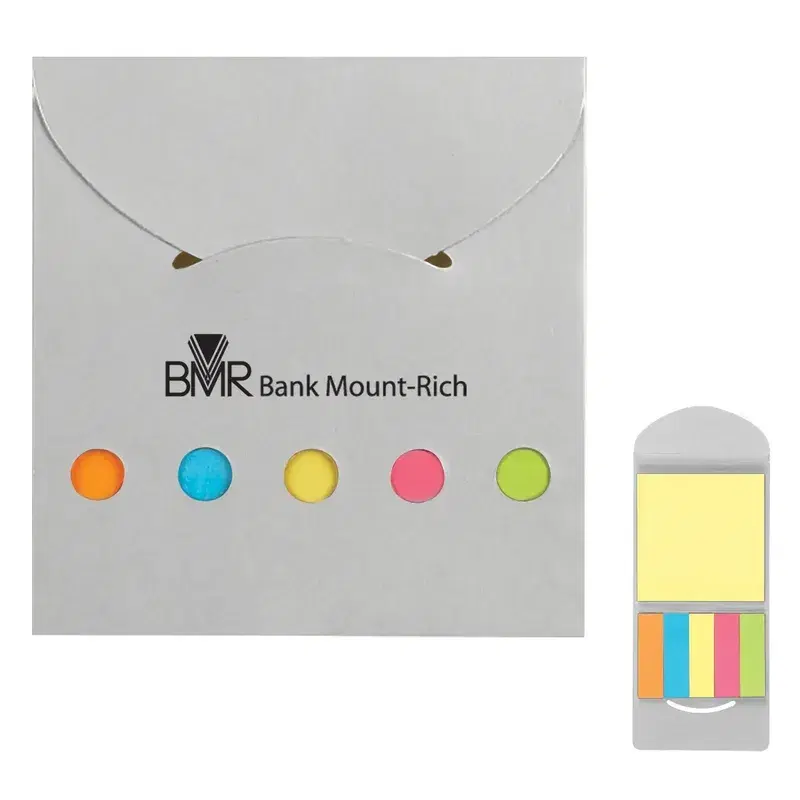 Sticky Notes And Flags In Pocket Case