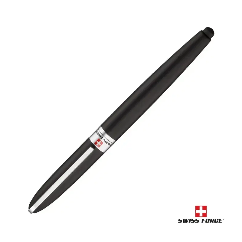 SwissForce® Helius Matte Metal Pen with Soft Hybrid Ink and Black Tin Packaging for Gifting
