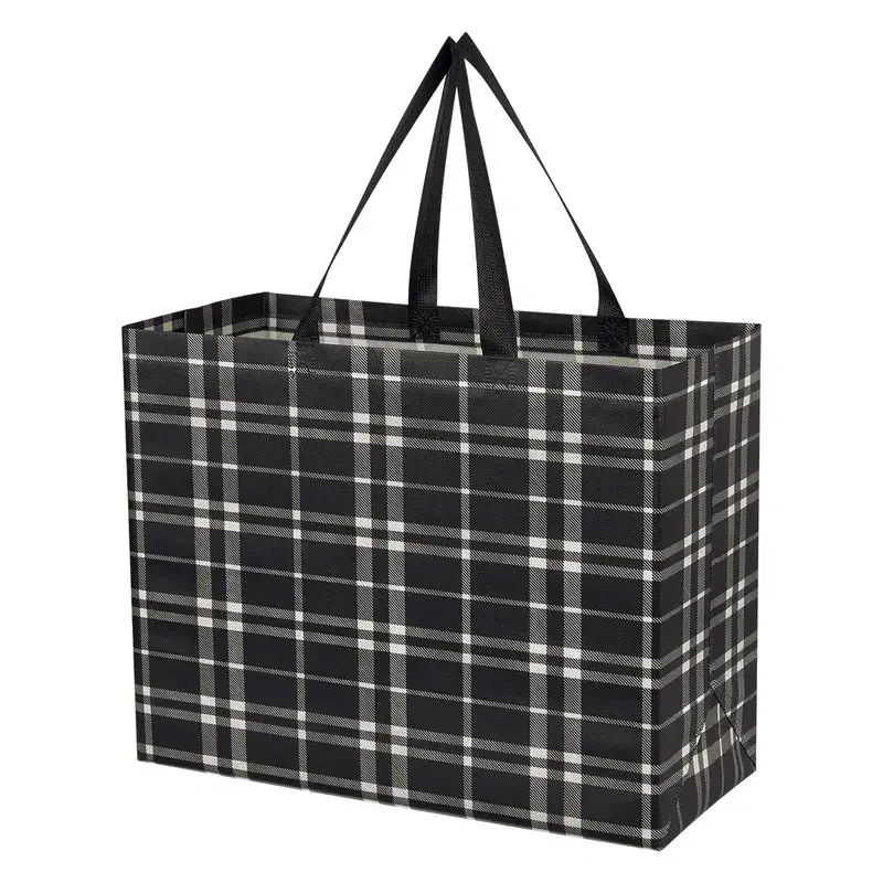 Tartan Laminated Non-Woven Shopper Bag