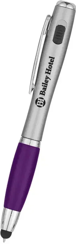 Trio Pen With LED Light And Stylus
