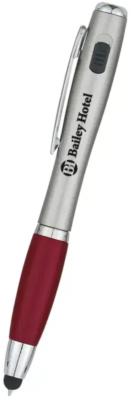 Trio Pen With LED Light And Stylus
