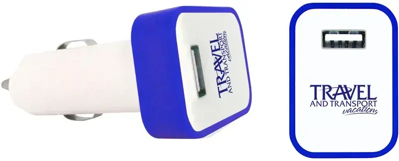 USB Car Charger with LED Light