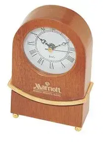 Wooden Clock w/Moving Pendulum