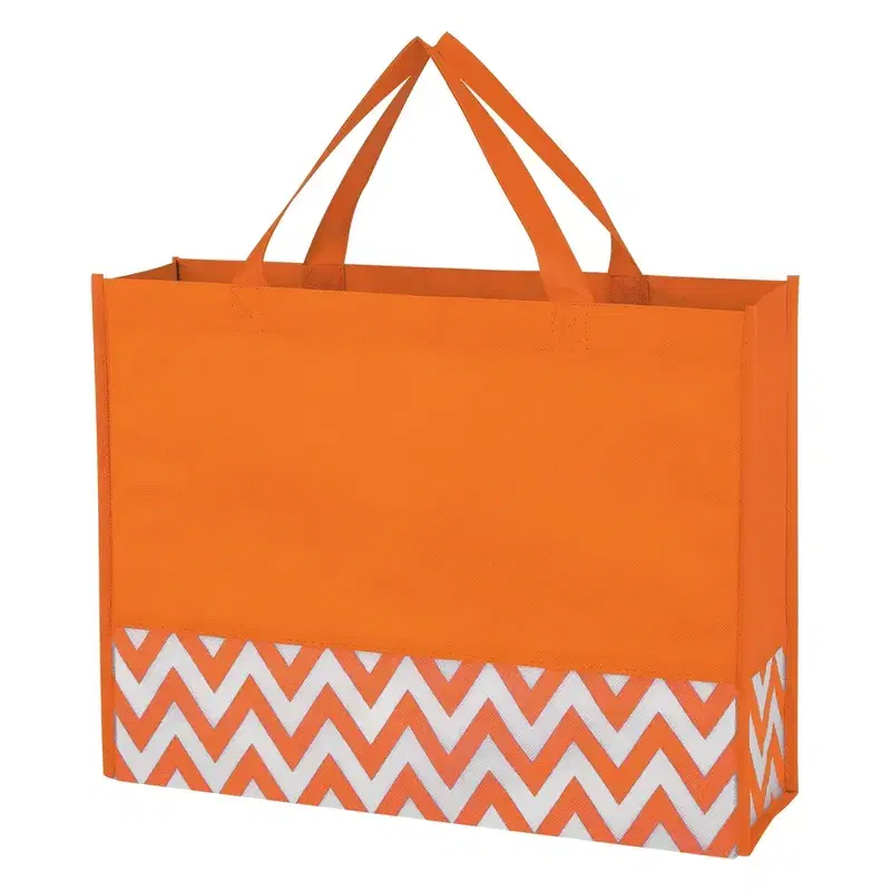 Promotional Zigzag Non-Woven Tote Bag