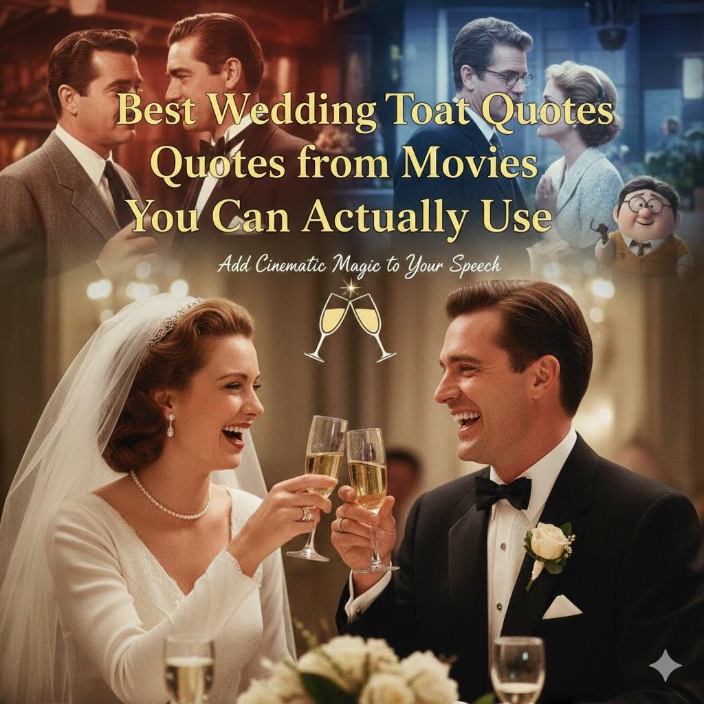 Best Wedding Toast Quotes from Movies You Can Actually Use