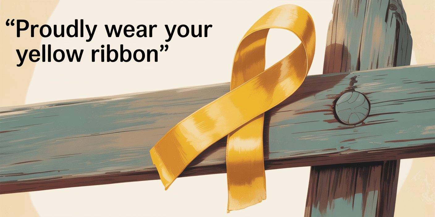 Proudly wear your yellow ribbon to continue important conversations, inspire others, and support these vital causes..png