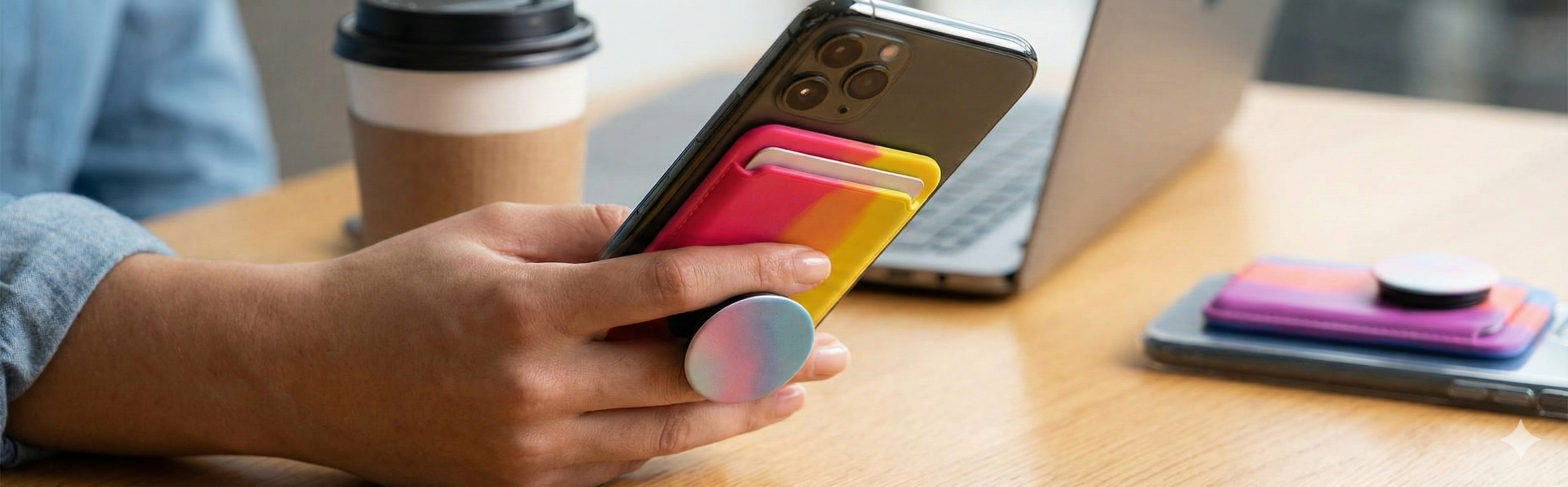 Branded Phone Wallets & PopSockets