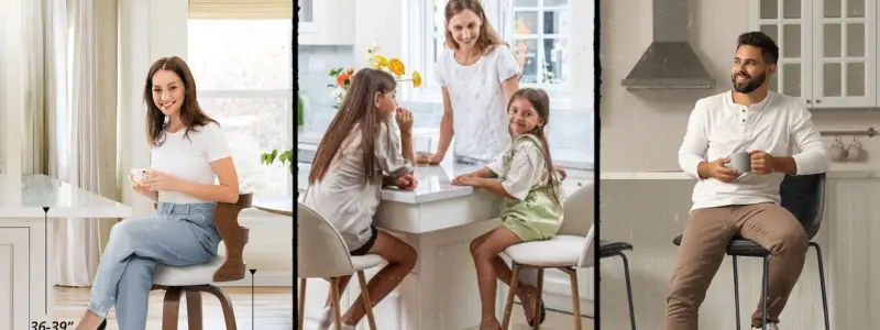 Can you sit comfortably on bar stools for a long time