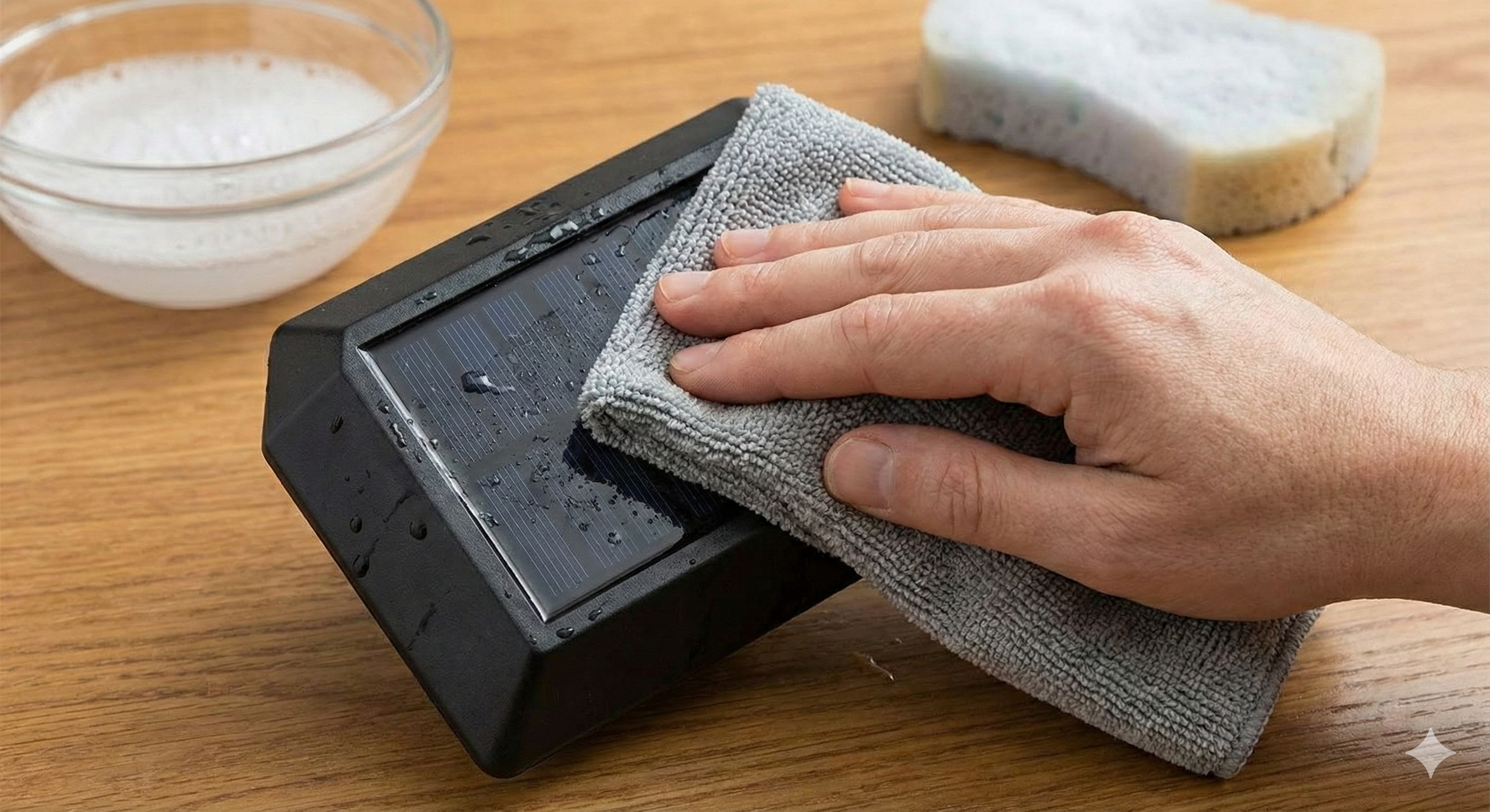 Step 2 Clean the Solar Panel